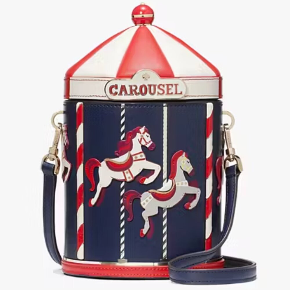 kate spade Winter Wonders 3D Carousel Crossbody purse bag nwt - Picture 1 of 10